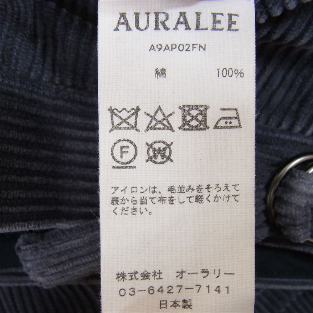 AURALEE コーデュロイパンツA9AP02FN サイズ4 AURALEE オーラリー 19AW A9AP02FN WASHED CORDUROY TAPERED