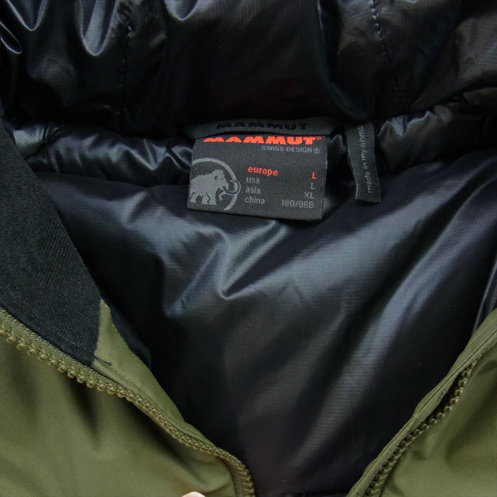 Mammut マムート 1011-00780  Crater SO Thermo Hooded Jacket AF Men クレーター ソフトシェル サーモ フーデッド ジャケット カーキ系 XL【極上美品】【中古】