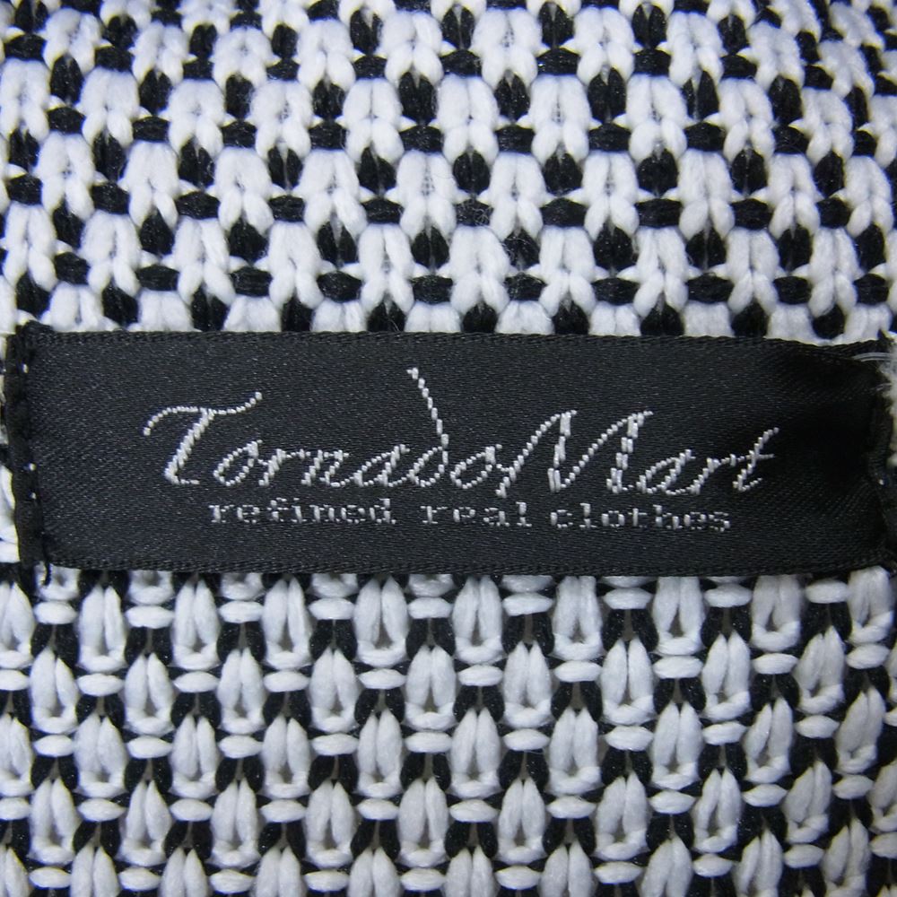 TORNADO MART トルネードマート 631-9177199 フードコーティングロゴ 編み込み フルジップ ニット パーカー ブラック系 LL【中古】