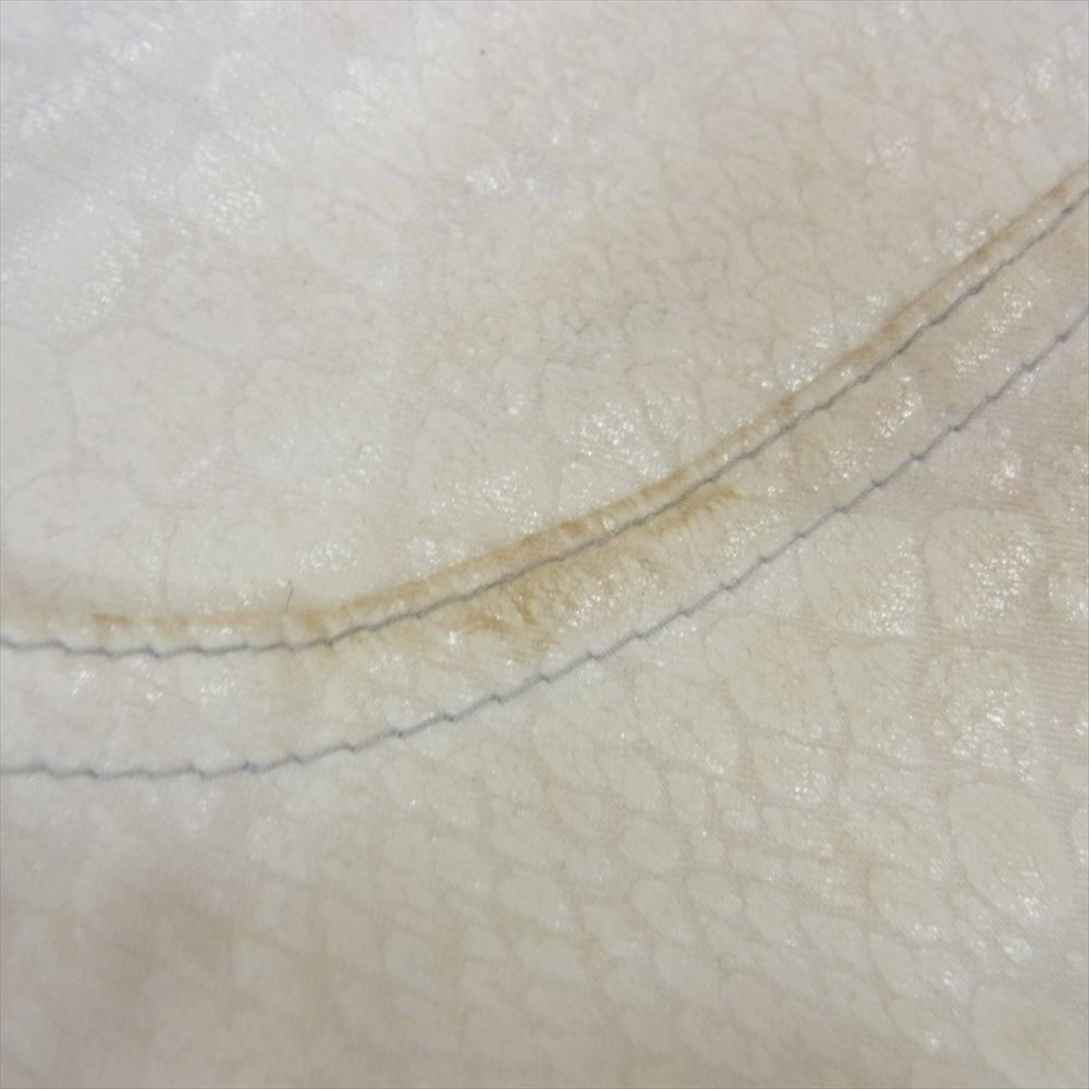 TORNADO MART トルネードマート TPT-6231 編み上げ レースアップ ジョッパーズ ブーツカット フレア パイソン柄 パンツ ホワイト系 M【中古】