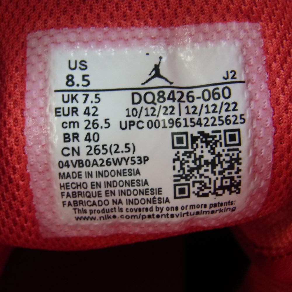 NIKE ナイキ DQ8426-060 1 MID BRED TOE ミッド ブレッドトゥ ミッドカット スニーカー ブラック系 レッド系 26.5cm【新古品】【未使用】【中古】