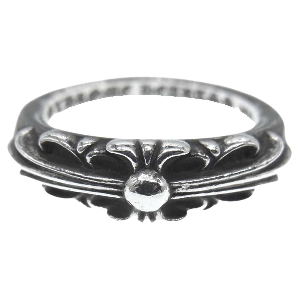CHROME HEARTS クロムハーツ（原本有） BABY CLSC FLRL CRS  ベイビー クラシック フローラル クロス リング シルバー系 19号【中古】