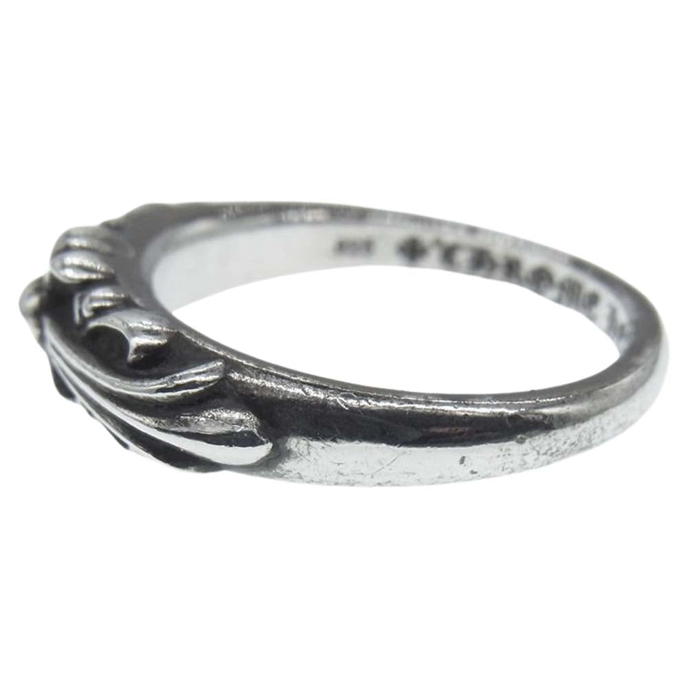 CHROME HEARTS クロムハーツ（原本有） BABY CLSC FLRL CRS  ベイビー クラシック フローラル クロス リング シルバー系 19号【中古】