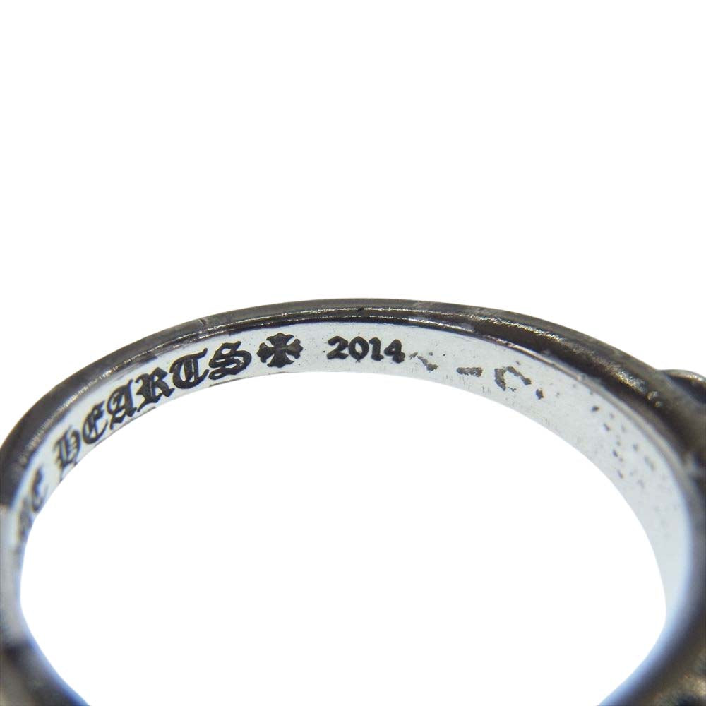 CHROME HEARTS クロムハーツ（原本有） BABY CLSC FLRL CRS  ベイビー クラシック フローラル クロス リング シルバー系 19号【中古】