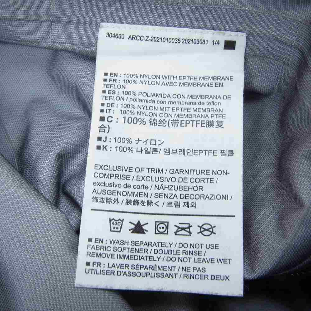 ARC'TERYX アークテリクス 30116-13784-02/22 BETA PANT GORE-TEX ベータ ゴアテックス ナイロン パンツ ブラック系 S【中古】