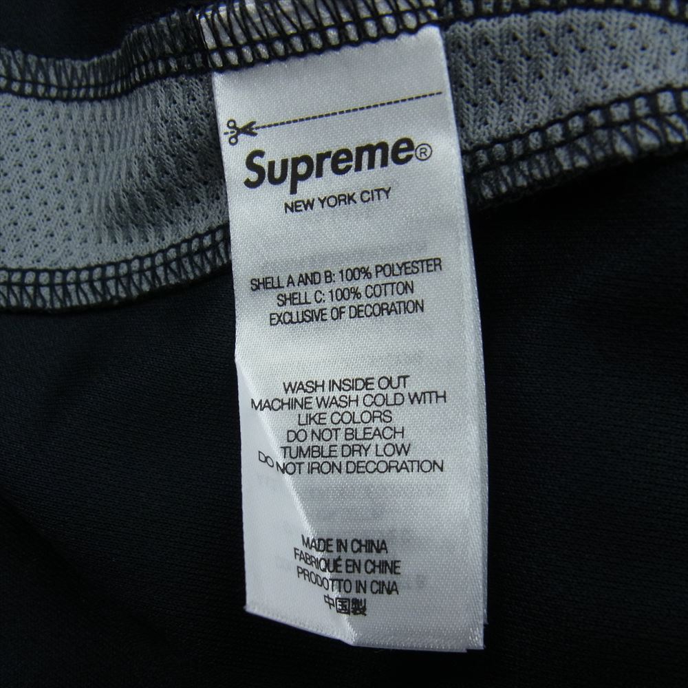 Supreme シュプリーム 23AW Hooded Soccer Jersey サッカー ジャージー レイヤー パーカー ブラック系 M【極上美品】【中古】