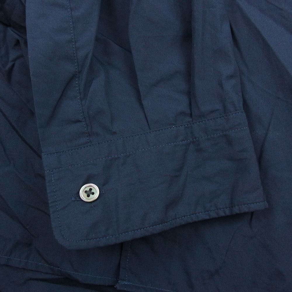GRAPHPAPER グラフペーパー 23SS GM231-50080B BROAD L/S OVERSIZED REGULAR COLLAR SHIRT ブロード ロングスリーブ オーバーサイズ 長袖 シャツ ネイビー ネイビー系【中古】