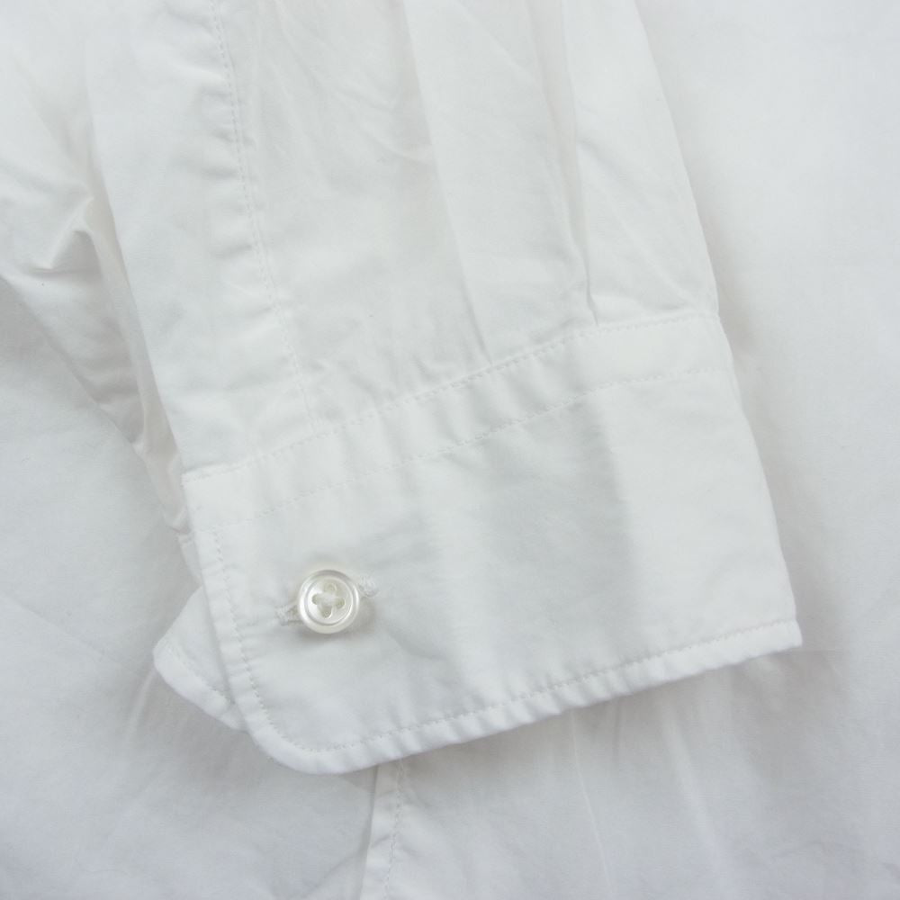 GRAPHPAPER グラフペーパー 22SS GM221-50115B  BROAD L/S OVERSIZED REGULAR COLLAR SHIRT オーバーサイズ レギュラーカラー 長袖 シャツ ホワイト系 F【中古】