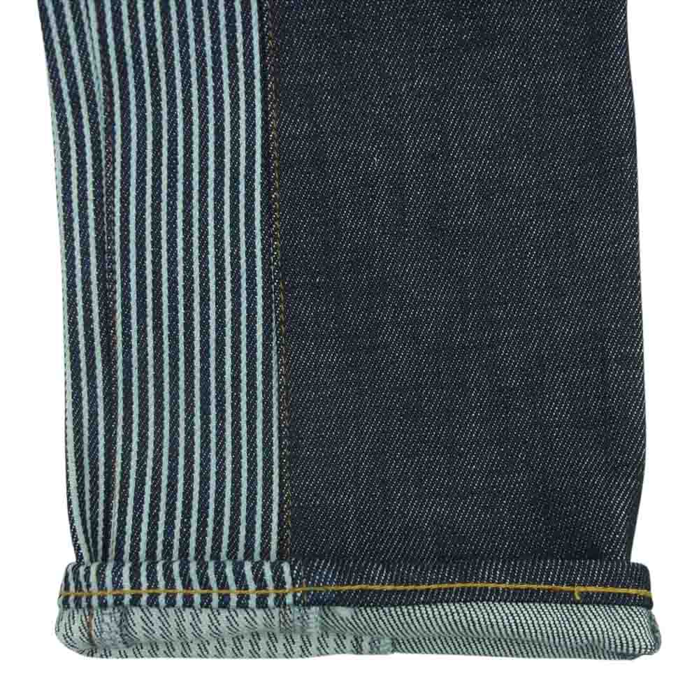 児島ジーンズ KG10-1059 10thアニバーサリー 21oz モンキーコンボ パンツ デニム ヒッコリー インディゴブルー系 ホワイト系 34【美品】【中古】