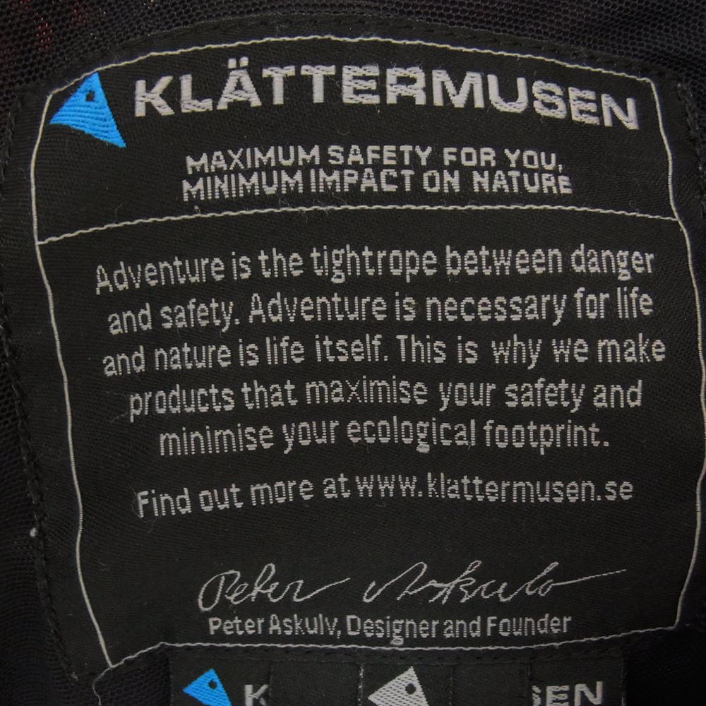 KLATTERMUSEN クレッタルムーセン 521192 Allgron Jacket アルグロンジャケット マウンテンパーカ レッド系 S【中古】