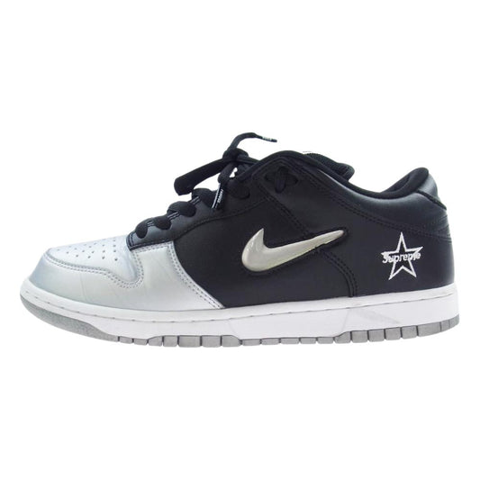 Supreme シュプリーム CK3480-001 Nike Dunk Low Metallic Silver/Black ナイキ ダンク ロー スニーカー ブラック系 シルバー系 26.5cm【中古】