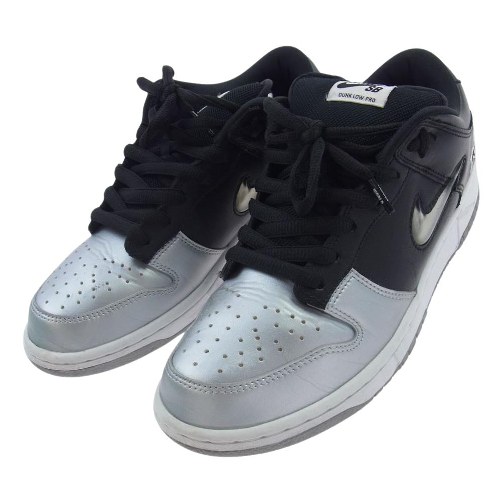 Supreme シュプリーム CK3480-001 Nike Dunk Low Metallic Silver/Black ナイキ ダンク ロー スニーカー ブラック系 シルバー系 26.5cm【中古】