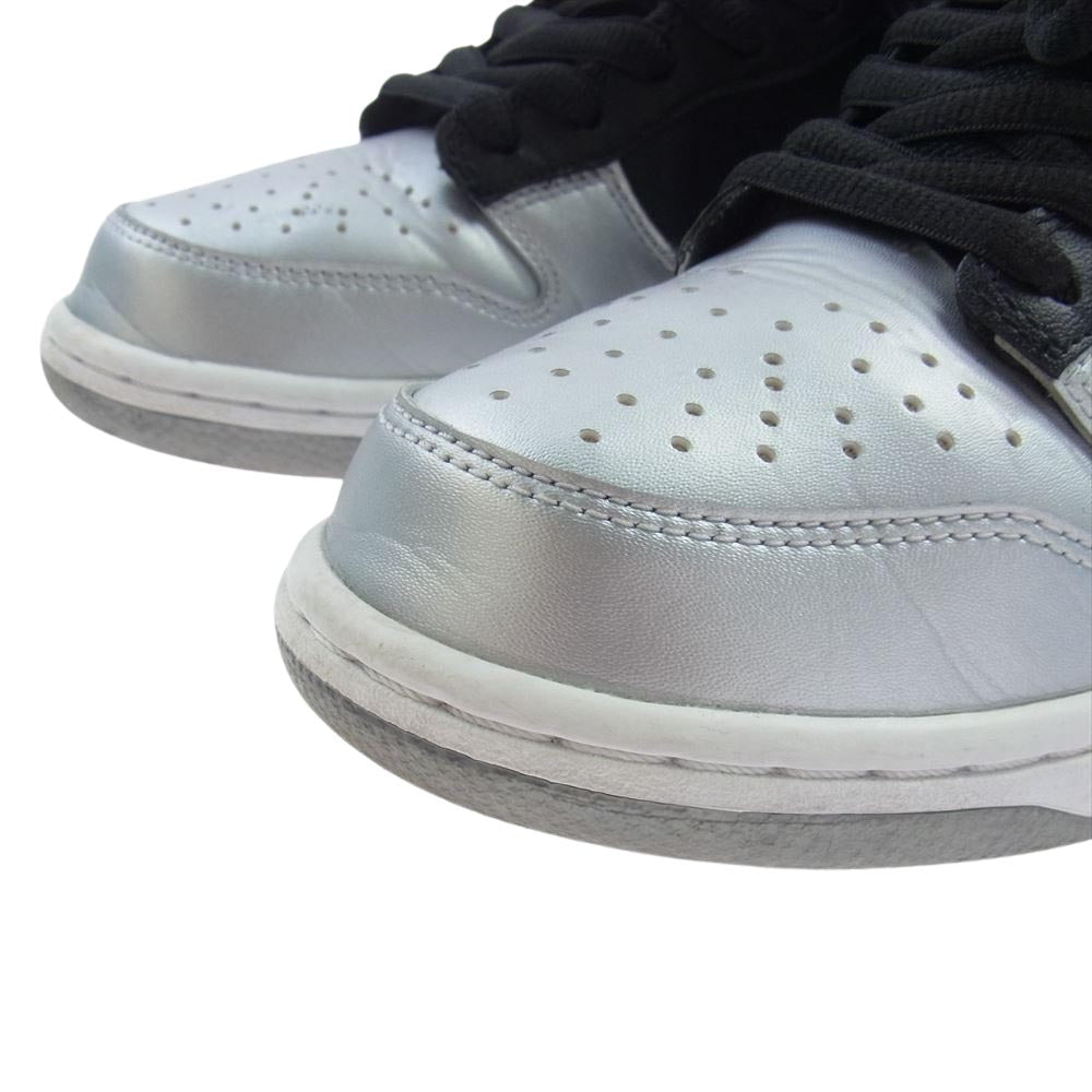 Supreme シュプリーム CK3480-001 Nike Dunk Low Metallic Silver/Black ナイキ ダンク ロー スニーカー ブラック系 シルバー系 26.5cm【中古】