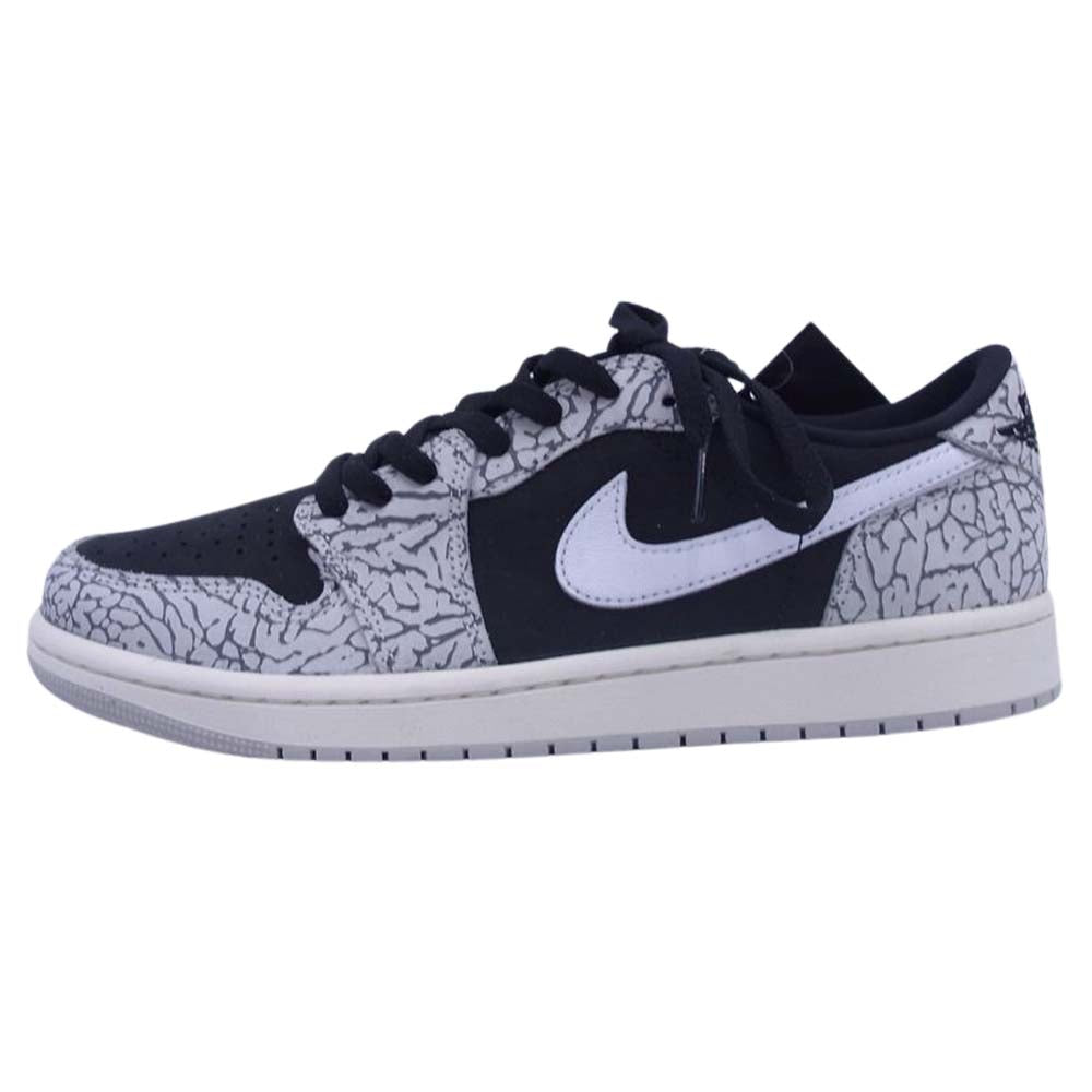 NIKE ナイキ CZ0790-001 AIR JORDAN 1 LOW OG エアジョーダン1 レトロ ロー スニーカー ブラック系 グレー系 27cm【新古品】【未使用】【中古】