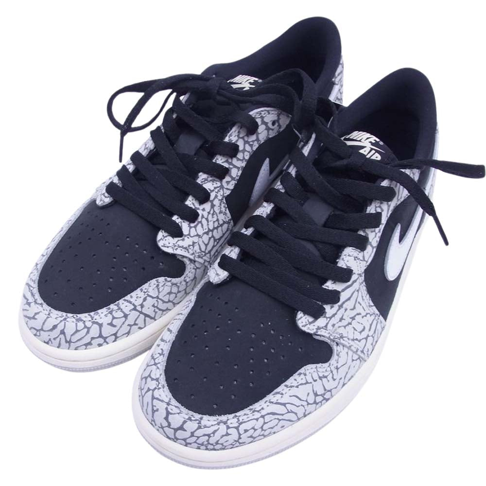 NIKE ナイキ CZ0790-001 AIR JORDAN 1 LOW OG エアジョーダン1 レトロ ロー スニーカー ブラック系 グレー系 27cm【新古品】【未使用】【中古】