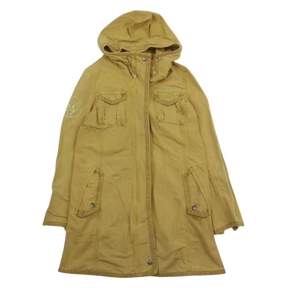 AVIREX アヴィレックス 6206045 M65 フード付き ミリタリー ジャケット イエロー系 M【中古】