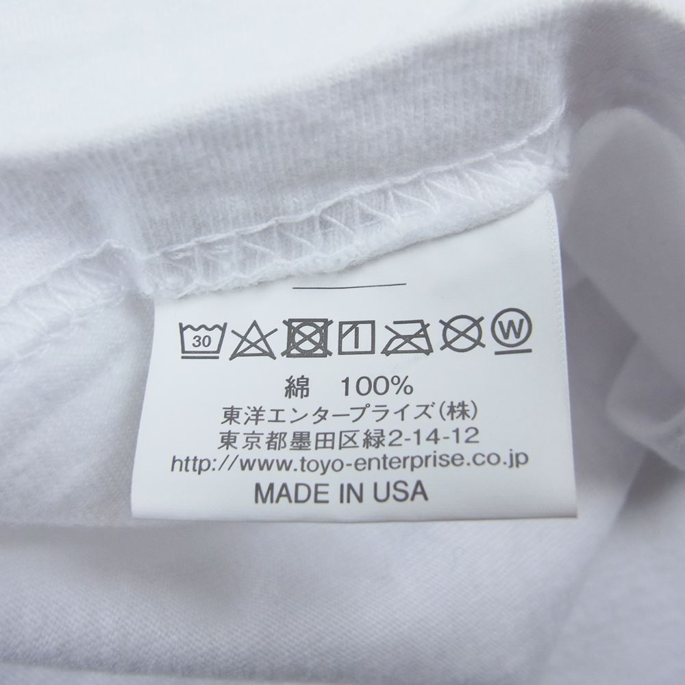 SUN SURF サンサーフ 百虎 プリント 半袖 Tシャツ ホワイト系 L【中古】