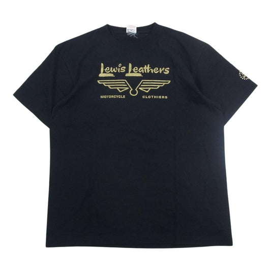 Lewis Leathers ルイスレザー プリント 半袖 Tシャツ ブラック系 L【中古】