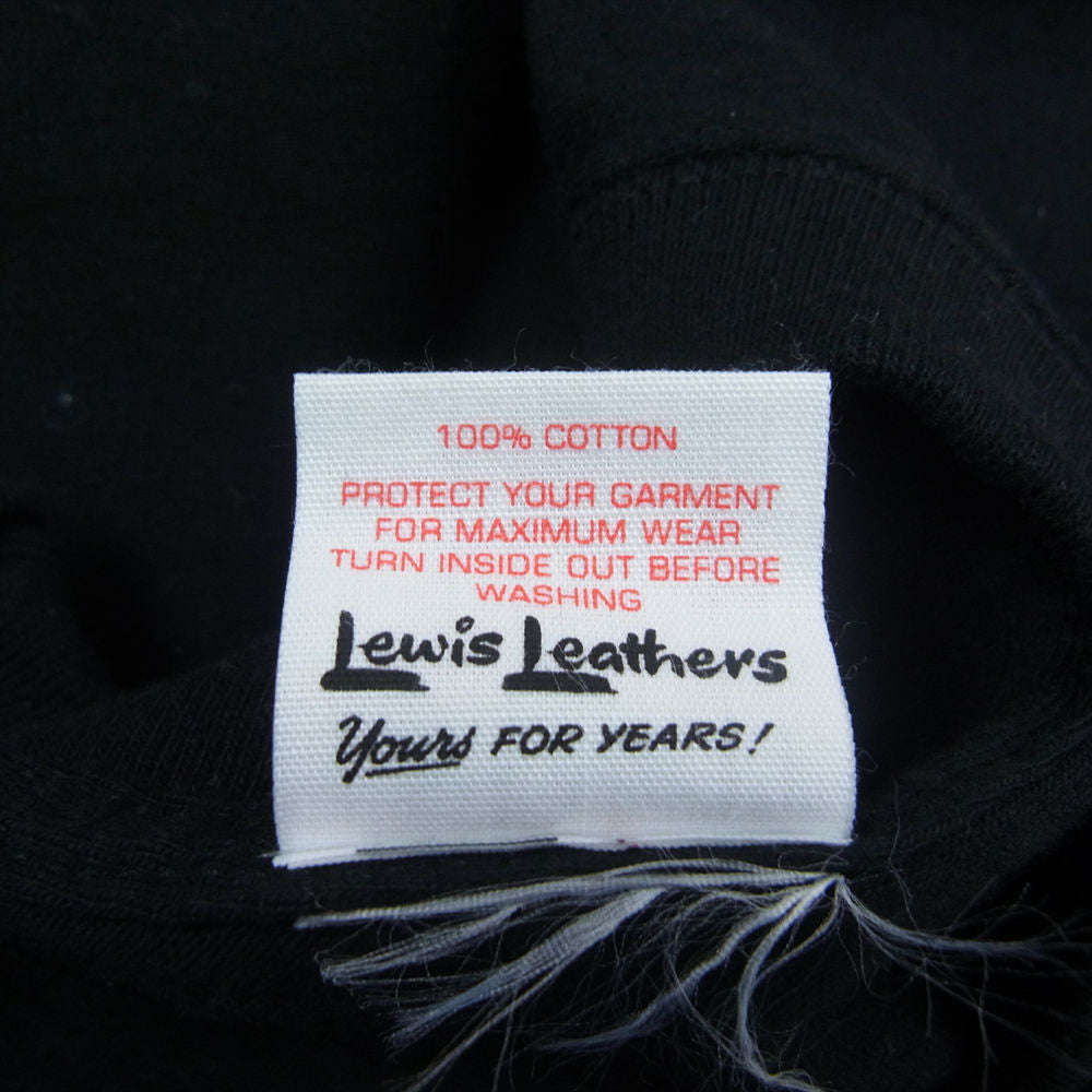 Lewis Leathers ルイスレザー プリント 半袖 Tシャツ ブラック系 L【中古】