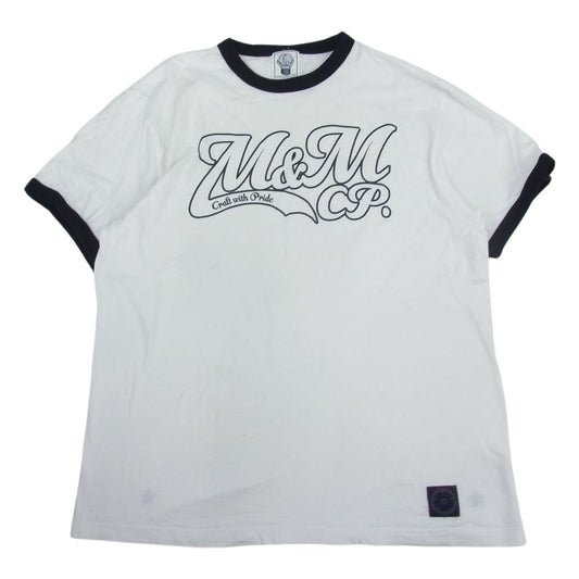 エムアンドエム CUSTOM PERFORMANCE リンガー半袖 Tシャツ ホワイト系 L【中古】