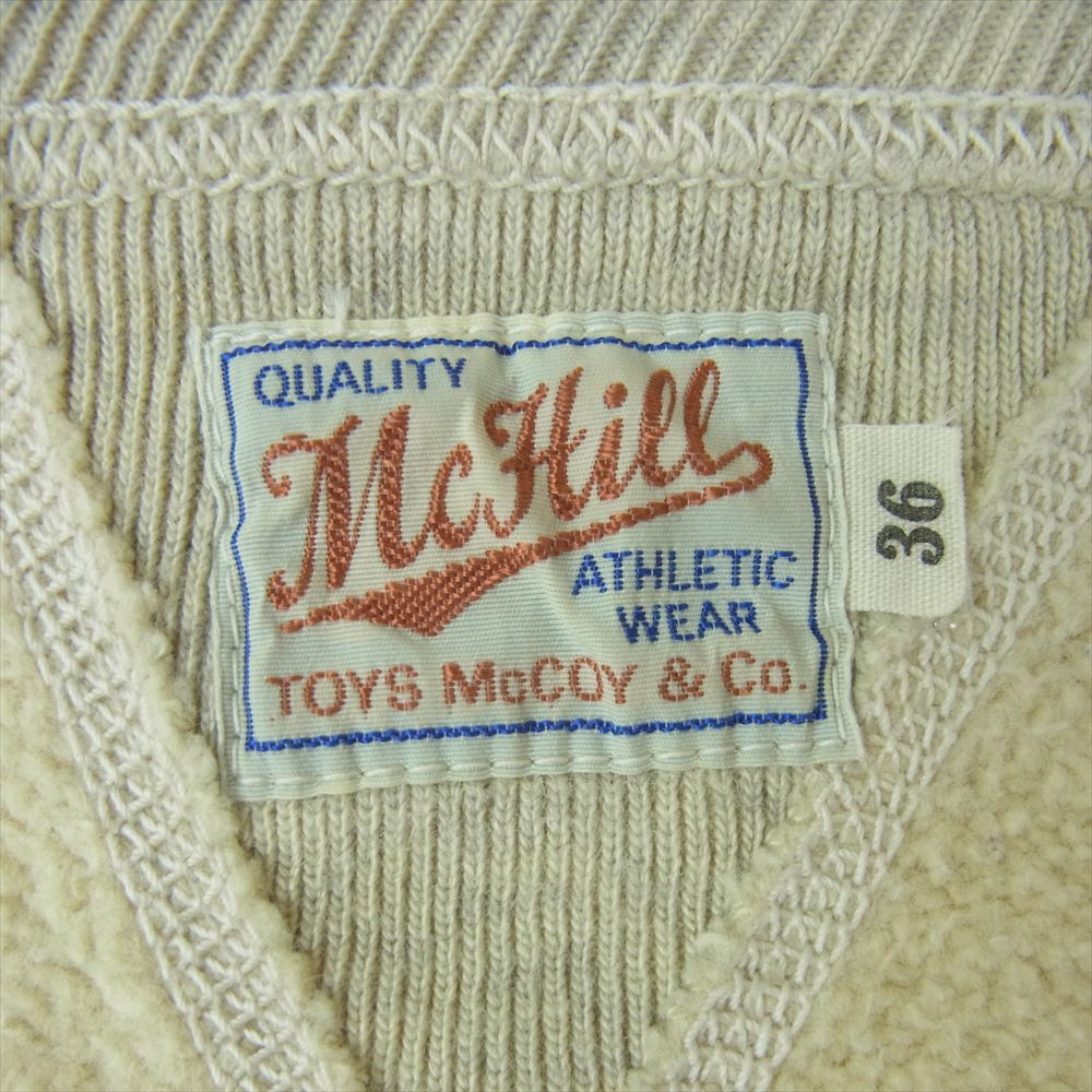 TOY'S McCOY トイズマッコイ Warner Bros McHILL US AIR FORCE ワーナーブラザーズ スウェット グレイッシュべージュ系 36【中古】