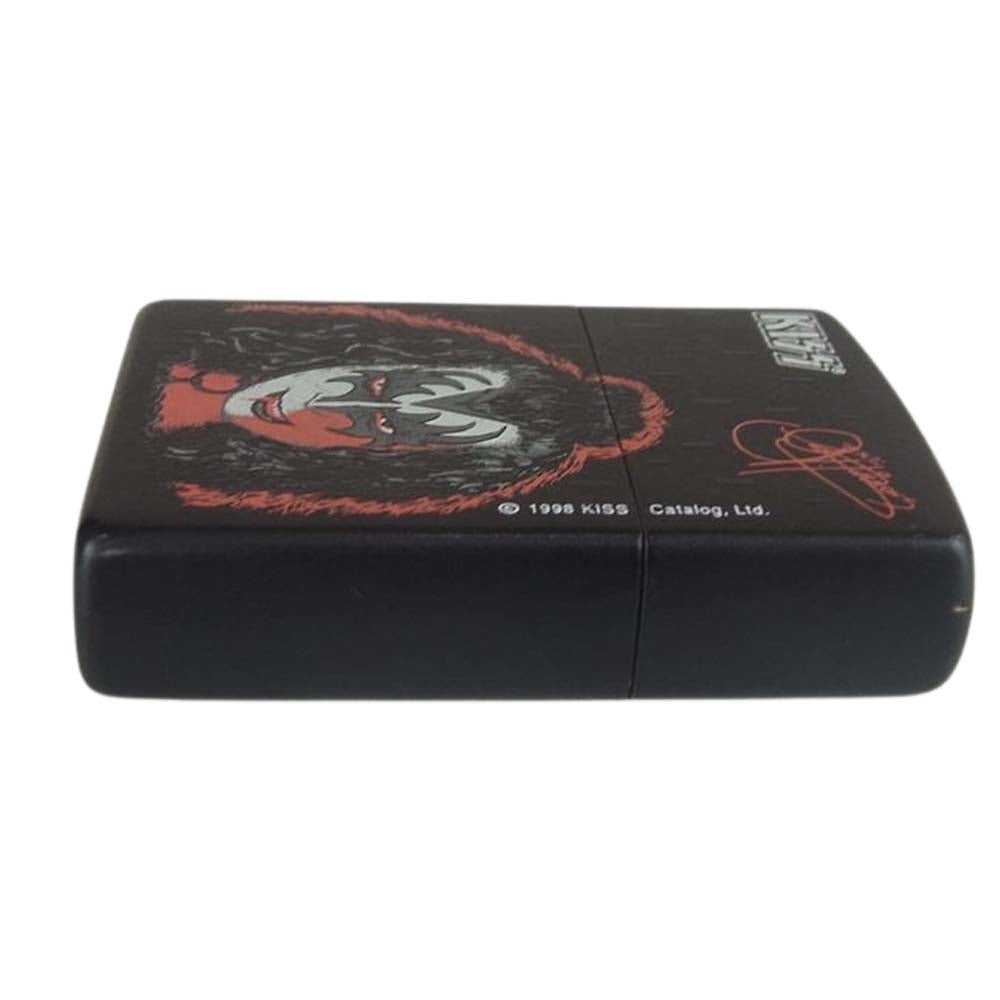 ZIPPO ジッポ KISS 1998 キッス オイル ライター ブラック系【中古】