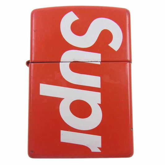 Supreme シュプリーム 18SS Logo Zippo ロゴ ジッポ ライター レッド系【中古】