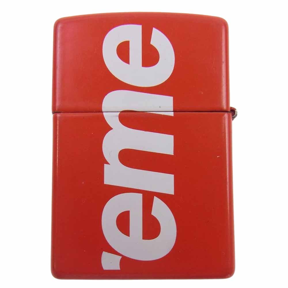Supreme シュプリーム 18SS Logo Zippo ロゴ ジッポ ライター レッド系【中古】