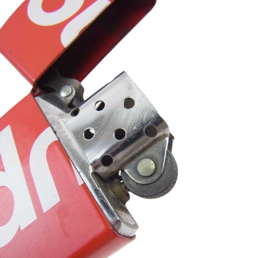 Supreme シュプリーム 18SS Logo Zippo ロゴ ジッポ ライター レッド系【中古】
