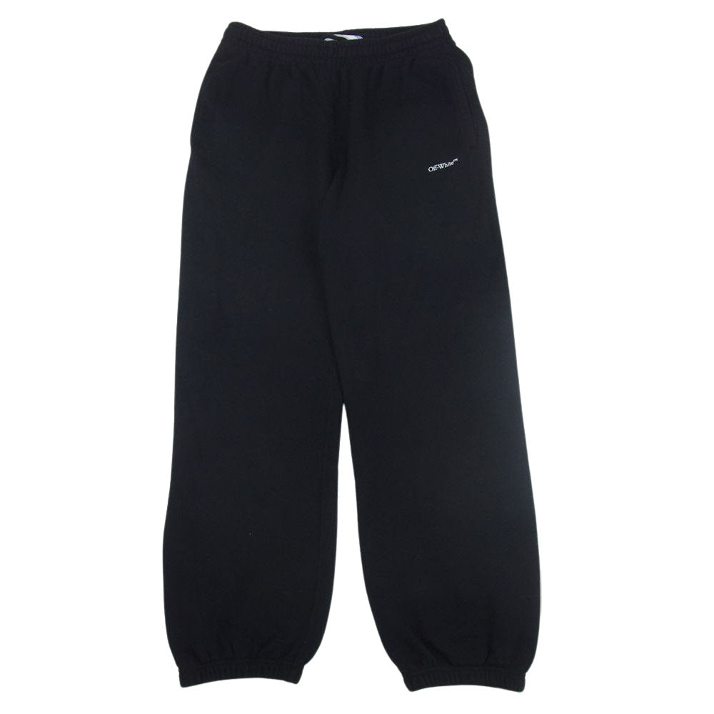 OFF-WHITE オフホワイト OMCH029E20FLE006 jogging trousers with arrows アロー 刺繍 スウェット パンツ ブラック系 M【中古】