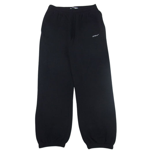 OFF-WHITE オフホワイト OMCH029E20FLE006 jogging trousers with arrows アロー 刺繍 スウェット パンツ ブラック系 M【中古】