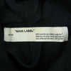 OFF-WHITE オフホワイト 19AW OMBB057F19E30010 Hooded Sweatshirt Hoodie アロープリント ドローコード プルオーバー フーディ スウェット パーカー ブラック系 L【中古】