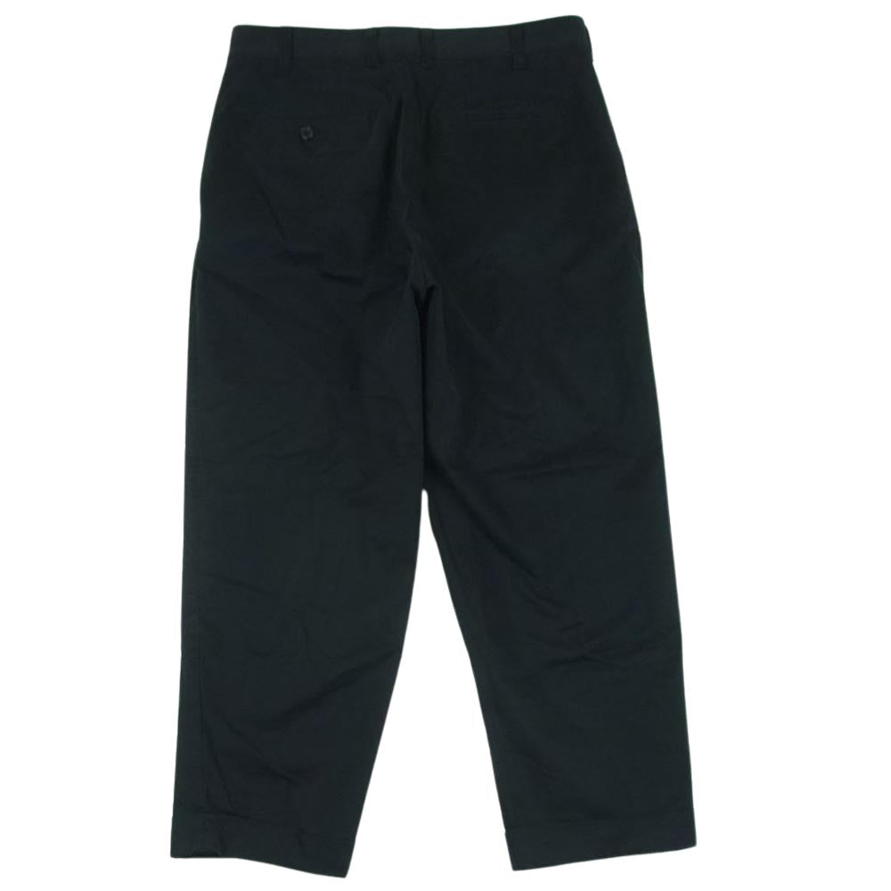 BEAMS ビームス 11-23-0216-874 PLUS プラス  2プリーツ チノ トラウザーズ パンツ 日本製 ブラック系 M【中古】