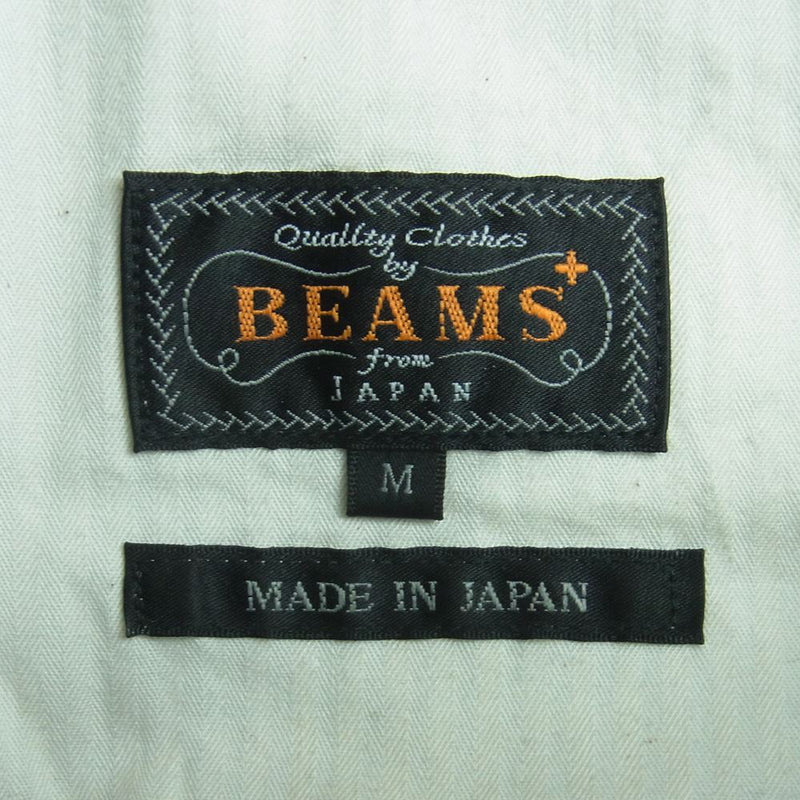BEAMS ビームス 11-23-0216-874 PLUS プラス  2プリーツ チノ トラウザーズ パンツ 日本製 ブラック系 M【中古】