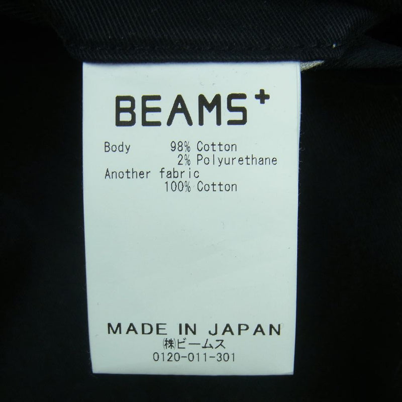 BEAMS ビームス 11-23-0216-874 PLUS プラス  2プリーツ チノ トラウザーズ パンツ 日本製 ブラック系 M【中古】