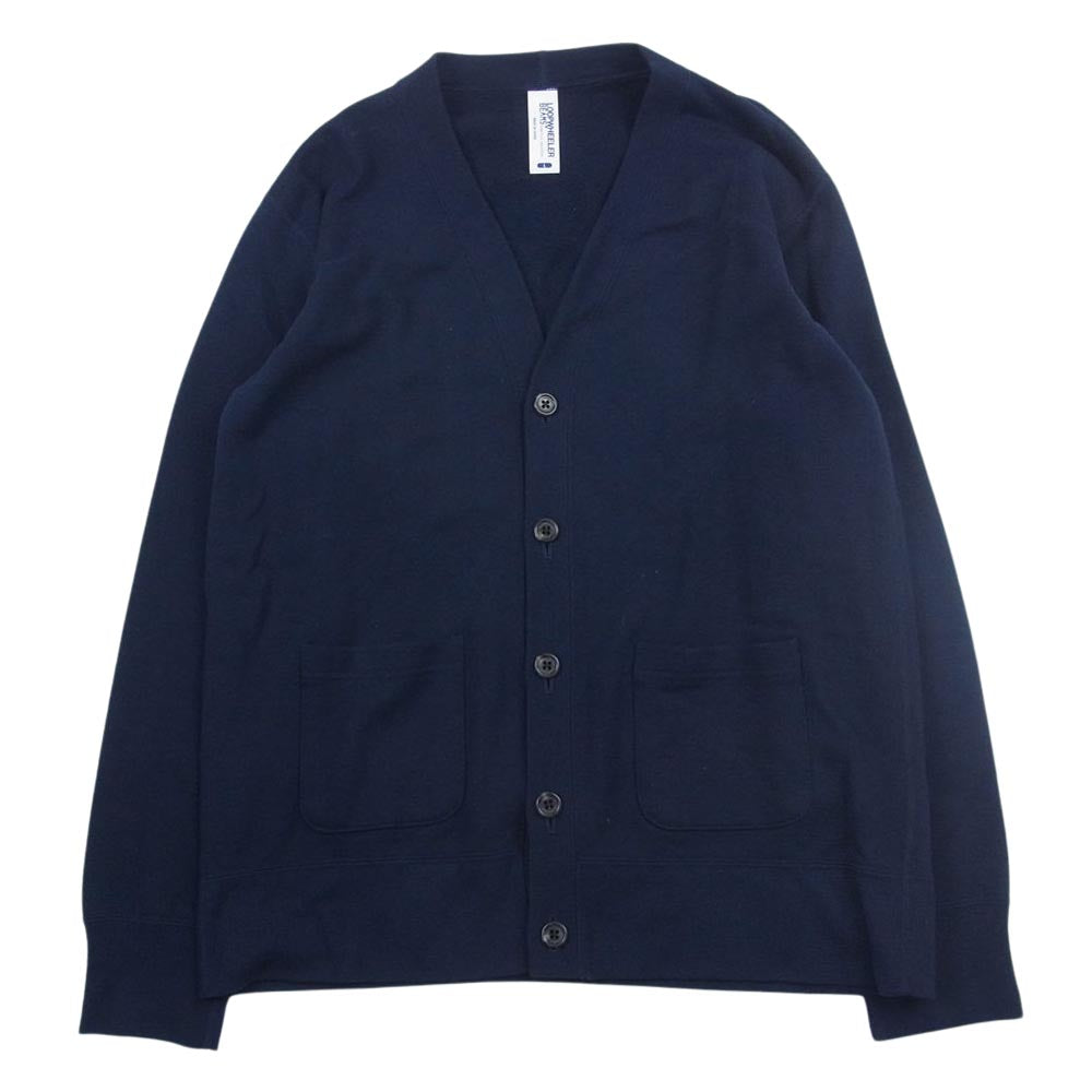 × BEAMS PLUS ビームスプラス スウェット カーディガン ネイビー系 L【美品】【中古】