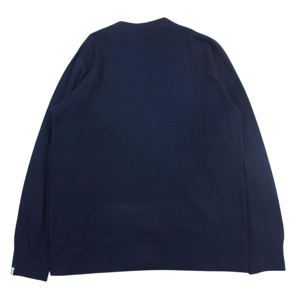 × BEAMS PLUS ビームスプラス スウェット カーディガン ネイビー系 L【美品】【中古】