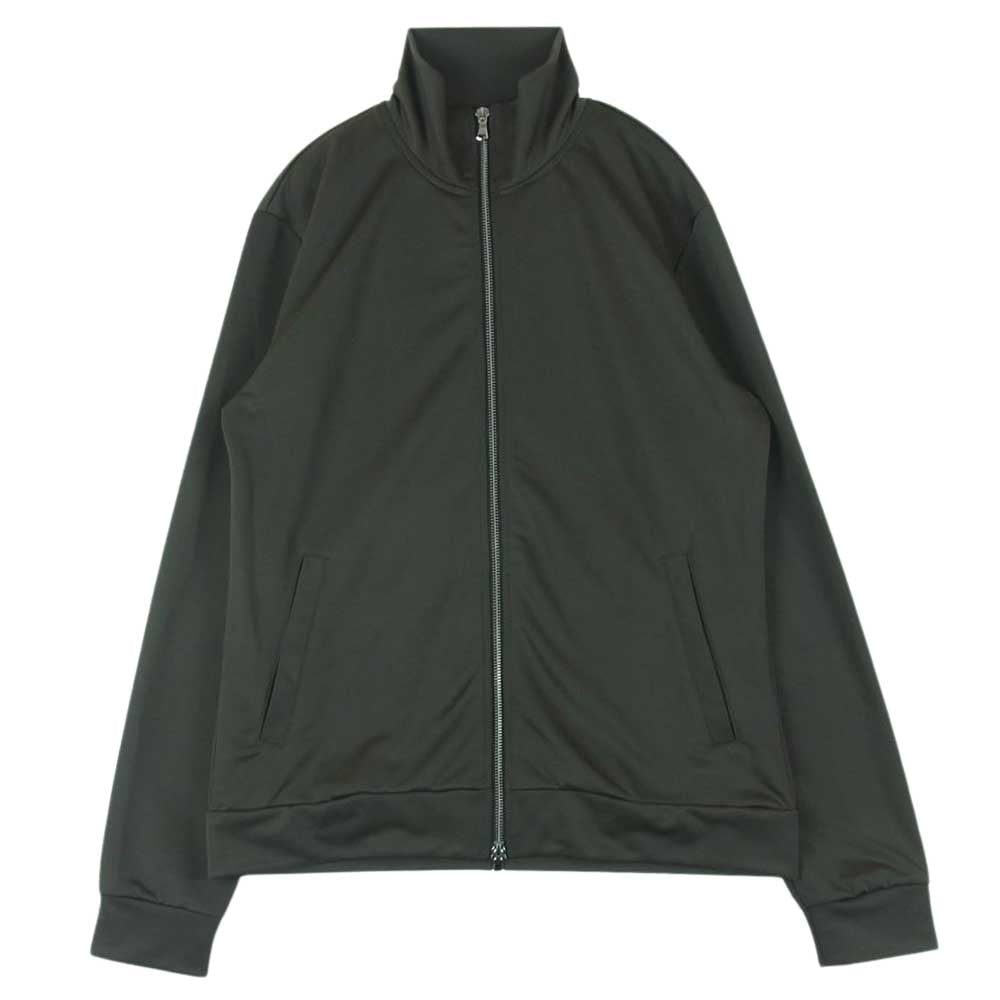 マージン 1914-35 ハイネック ジップアップ フルジップ トラック ジャケット 日本製 グレイッシュカーキ系 48【中古】