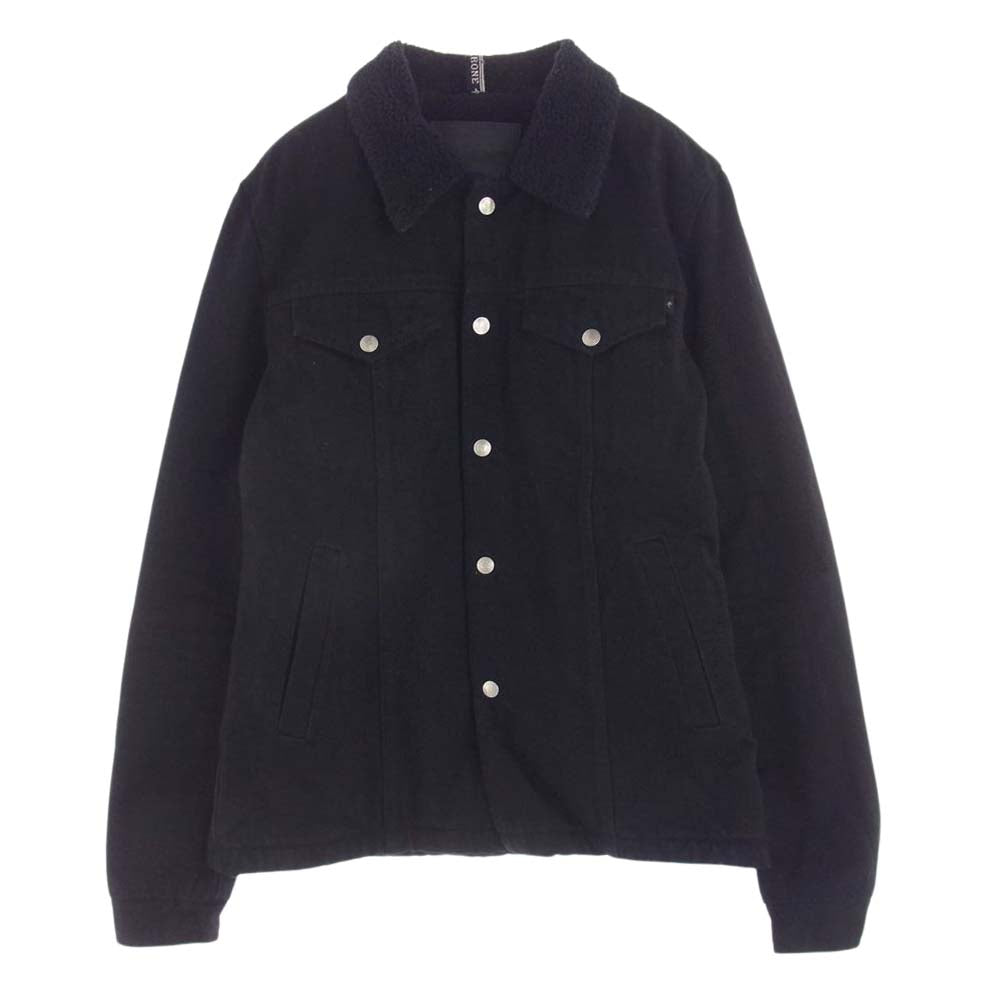 BACKBONE バックボーン 11AW BB11FW-DB30 裏ボア デニム トラッカージャケット ブラック系 L【中古】