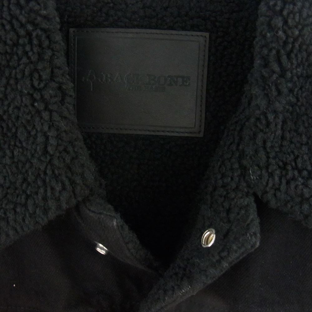 BACKBONE バックボーン 11AW BB11FW-DB30 裏ボア デニム トラッカージャケット ブラック系 L【中古】