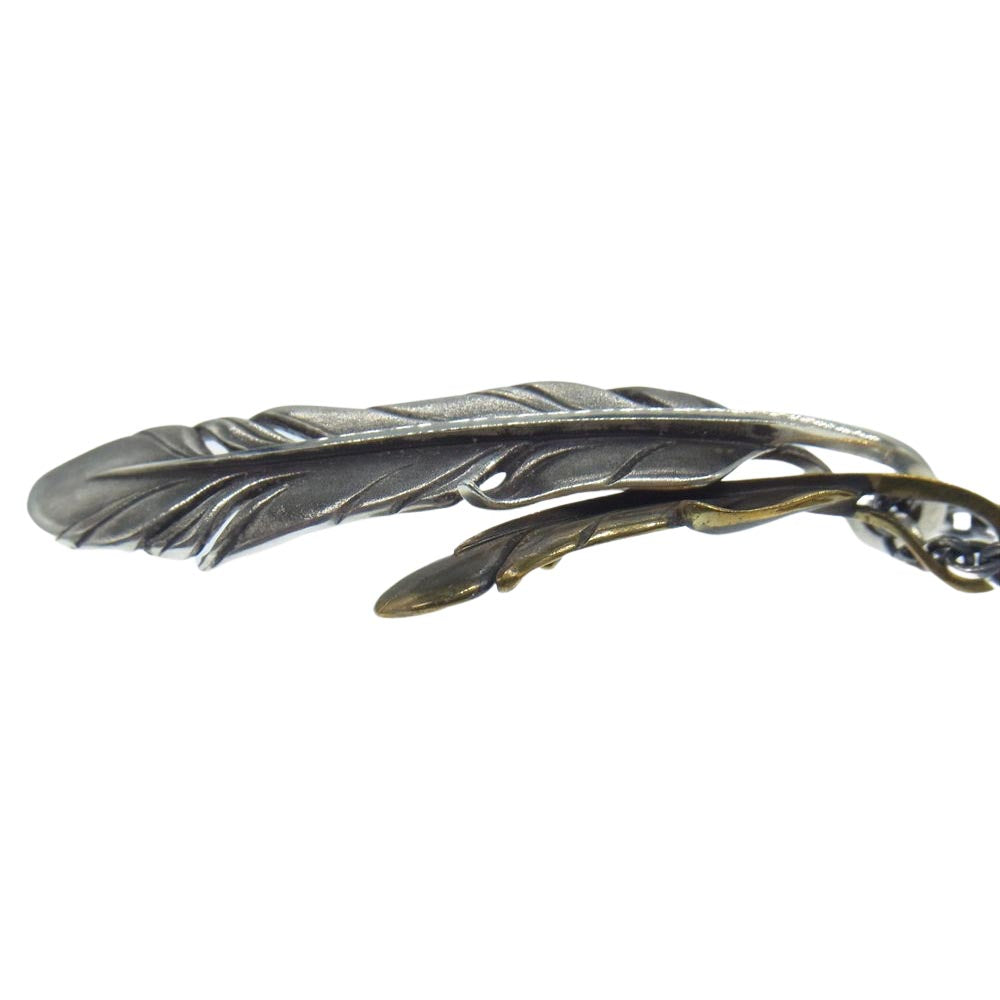 Sympathy of Soul シンパシーオブソウル Old Feather Necklace オールド ダブル 2連 フェザー ネックレス シルバー系【中古】