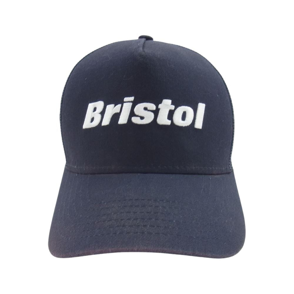 F.C.R.B. エフシーアールビー 17AW FCRB-178071 × NEWERA  ニューエラ BRISTOL MESH CAP ブリストル メッシュ キャップ ロゴ刺繍 帽子 ダークネイビー系【中古】
