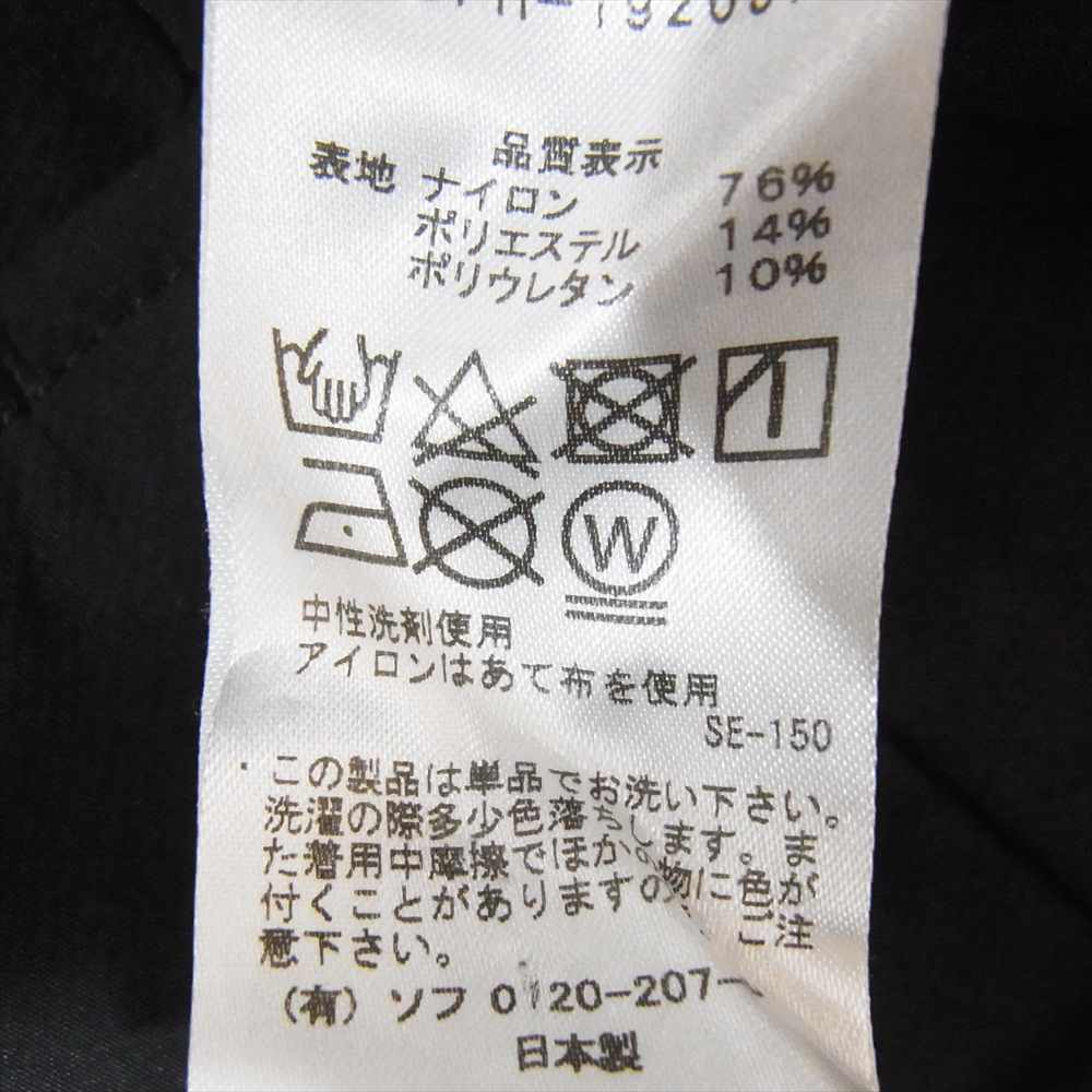 SOPHNET. ソフネット 19AW SOPH-192037  STRETCH HEM CONCEALED SLIM FIT SLACKS ストレッチ スリムフィット ロングパンツ ブラック系 XL【中古】