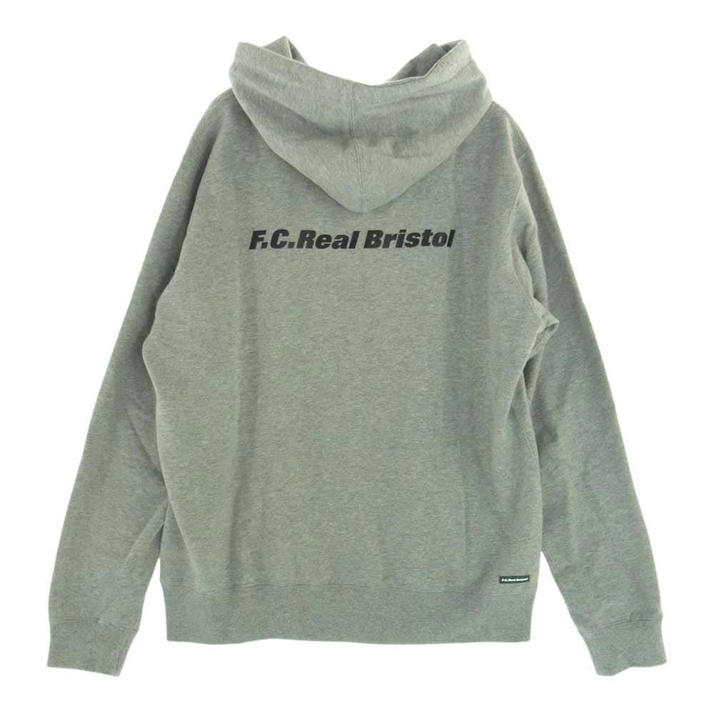 F.C.R.B. エフシーアールビー 22SS FCRB-212131 EMBLEM TIGER SWEAT HOODIE エンブレム タイガー スウェット フーディー パーカー ロゴ プリント グレー系 XL【中古】