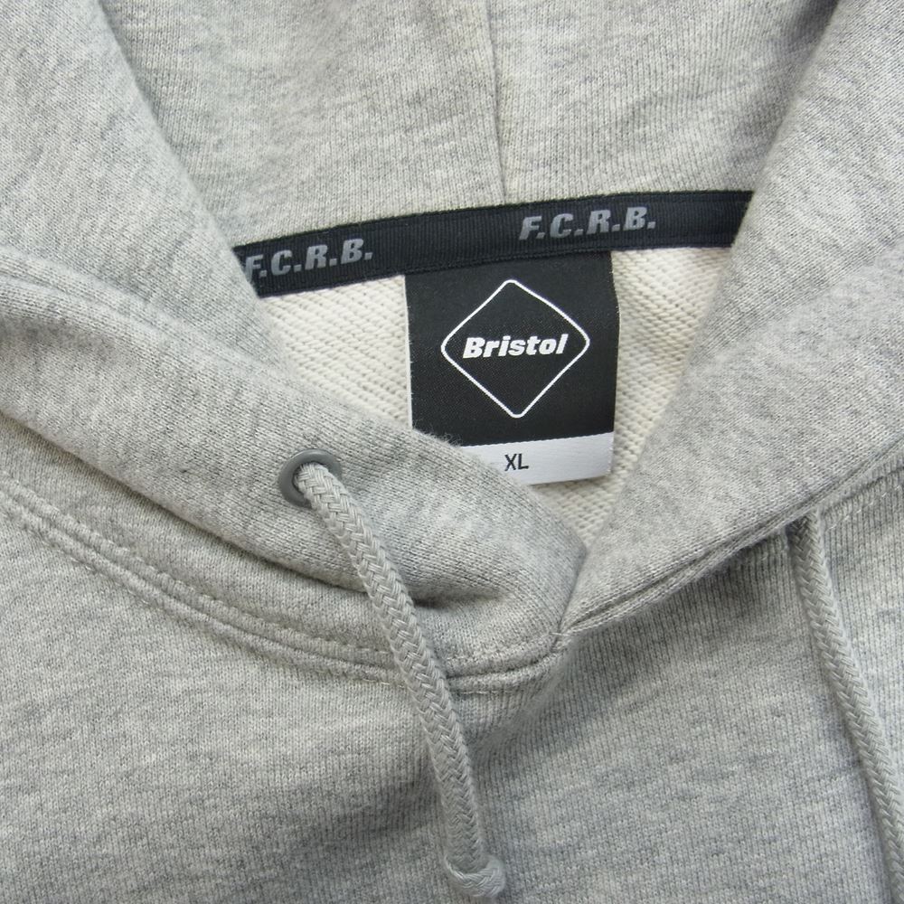 F.C.R.B. エフシーアールビー 22SS FCRB-212131 EMBLEM TIGER SWEAT HOODIE エンブレム タイガー スウェット フーディー パーカー ロゴ プリント グレー系 XL【中古】