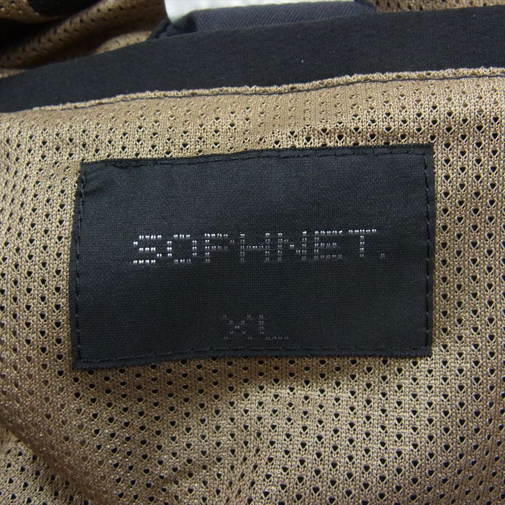 SOPHNET. ソフネット 19AW SOPH-192036 4WAY STRETCH 2BUTTON JACKET ストレッチ テーラード ジャケット ブラック系 XL【中古】
