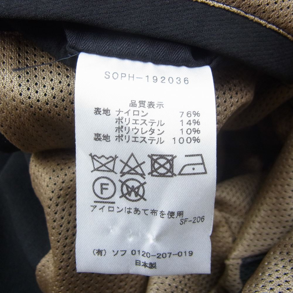 SOPHNET. ソフネット 19AW SOPH-192036 4WAY STRETCH 2BUTTON JACKET ストレッチ テーラード ジャケット ブラック系 XL【中古】