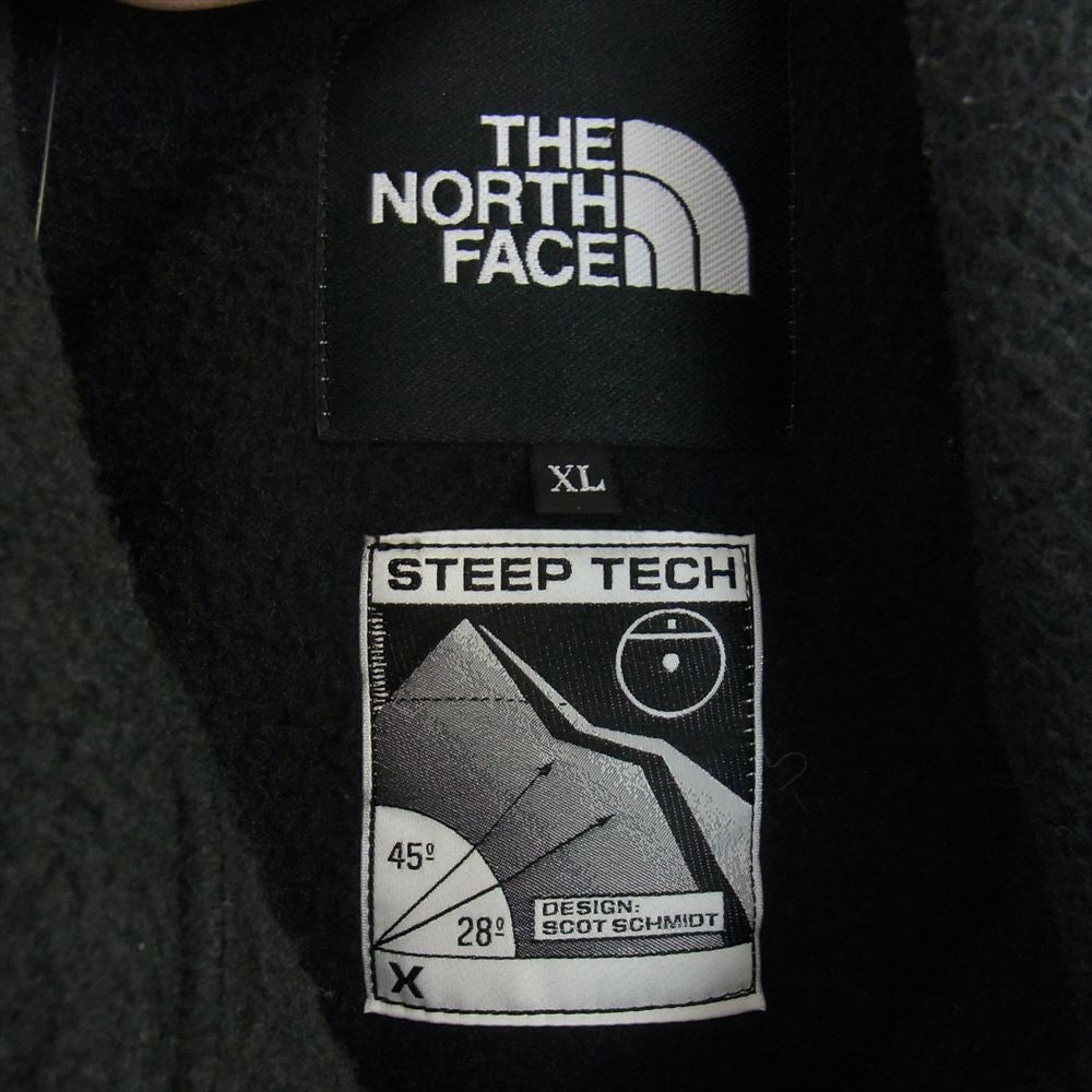THE NORTH FACE ノースフェイス NA62001 STEEP TECH Zip Freece スティープテック ジップ フリース ジャケット ブラック系 XL【中古】