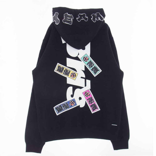 F.C.R.B. エフシーアールビー 22AW FCRB-222127 F.C.Real Bristol SNEAKERWOLF SENJAFUDA TEAM HOODIE スニーカーウルフ 千社札 チーム フーディー パーカー ブラック系 XL【新古品】【未使用】【中古】