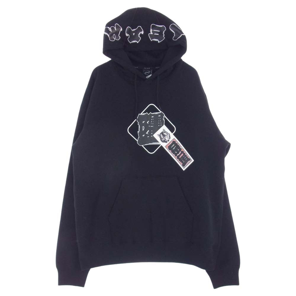 F.C.R.B. エフシーアールビー 22AW FCRB-222127 F.C.Real Bristol SNEAKERWOLF SENJAFUDA TEAM HOODIE スニーカーウルフ 千社札 チーム フーディー パーカー ブラック系 XL【新古品】【未使用】【中古】
